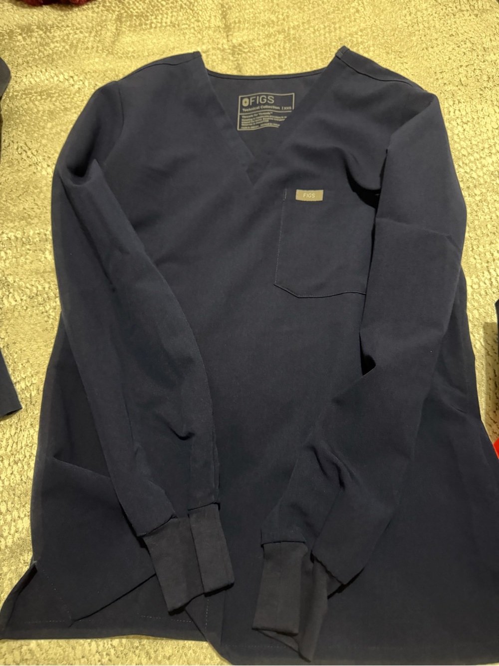 Women's Technical Collection Long-Sleeve V-Neck Scrub Top
